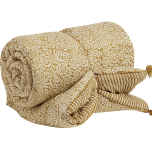 Bout de lit / Sofa Cover Kamala Absynthe – Bonheur du Jour