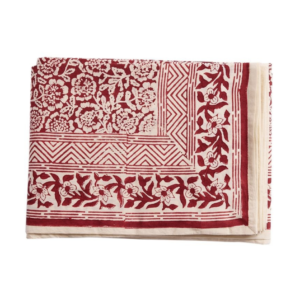 Nappe Florale Rouge Kamala Grenat – Bonheur du Jour