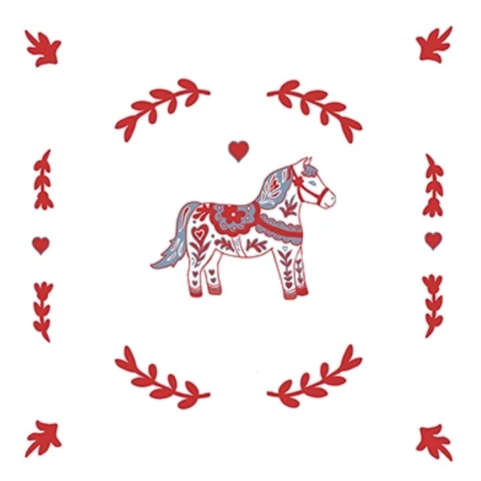 Grandes Serviettes de Noël Poney – Françoise Paviot – Image 2