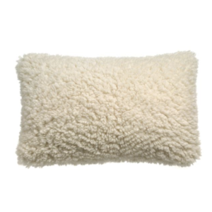 Coussin Noam Neige 45 × 60 cm – Vivaraise