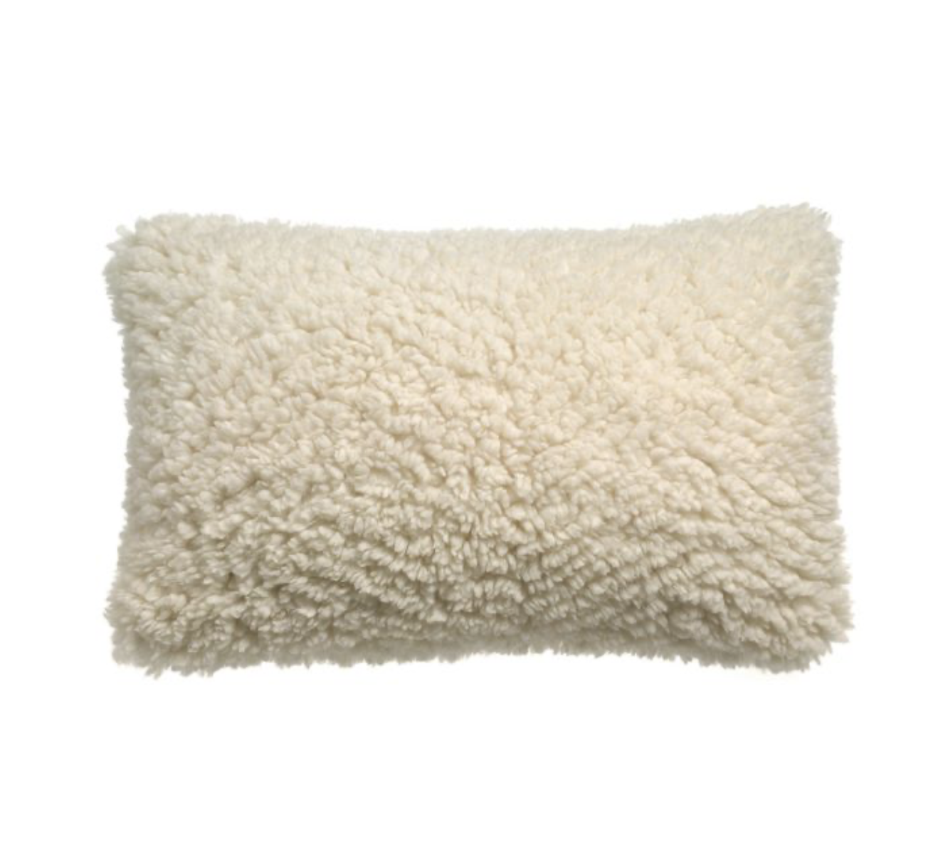 Coussin Noam Neige 45 × 60 cm – Vivaraise