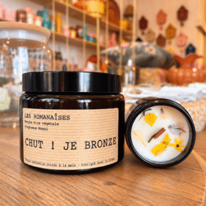 Bougie Chut ! Je bronze - Monoï