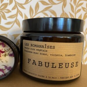 Bougie Fabuleuse - Violette Framboise & Musc blanc