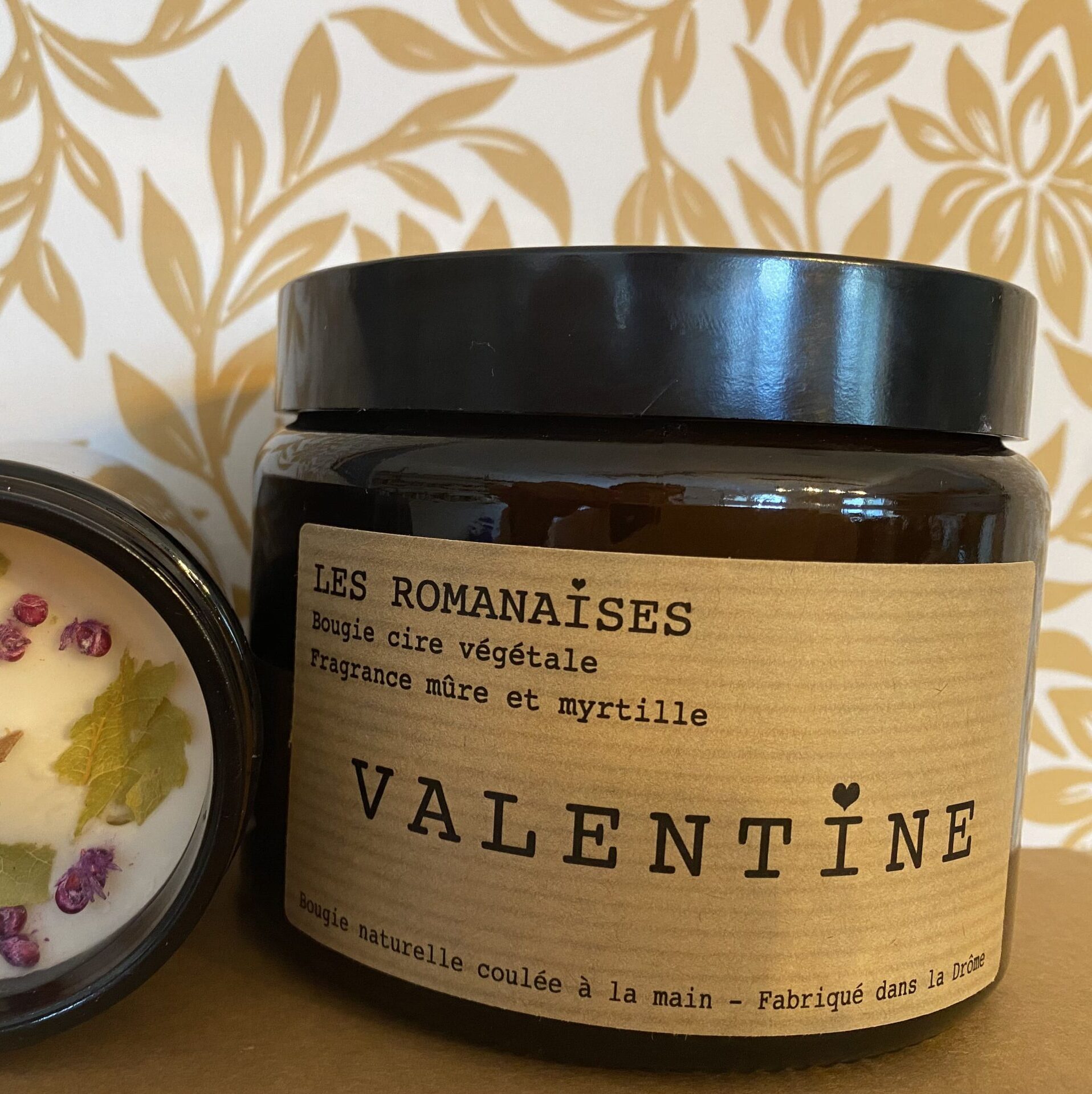 Bougie Valentine - Mure & Myrtille