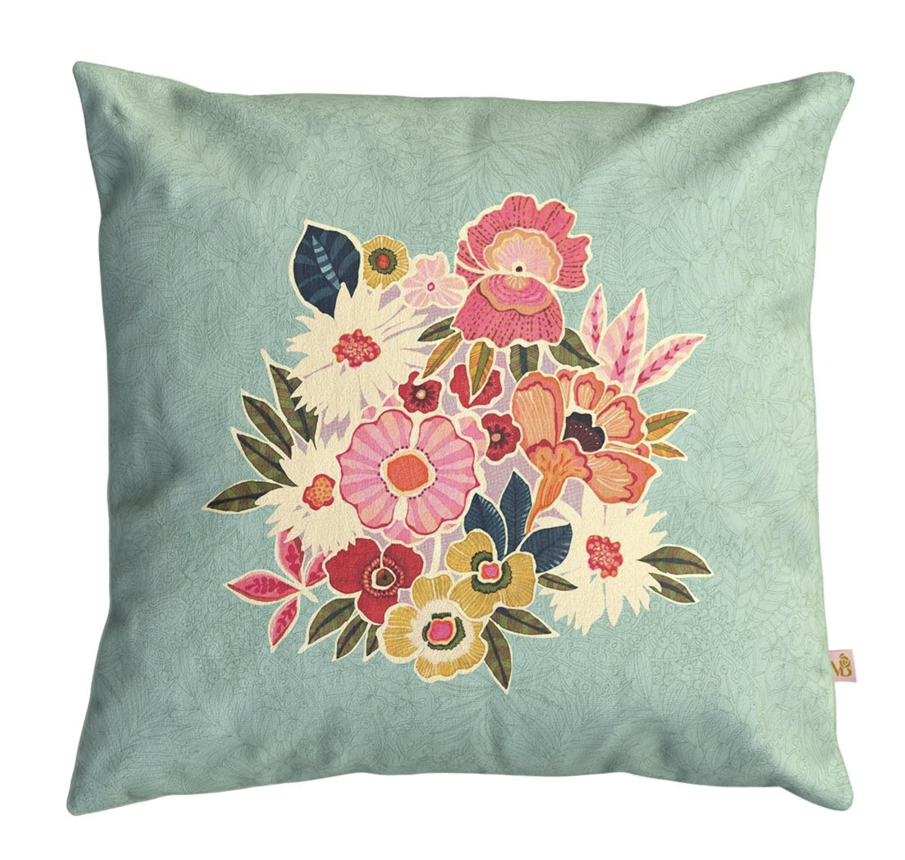 Housse de coussin d'extérieur KIMIKO céladon 45 x 45cm