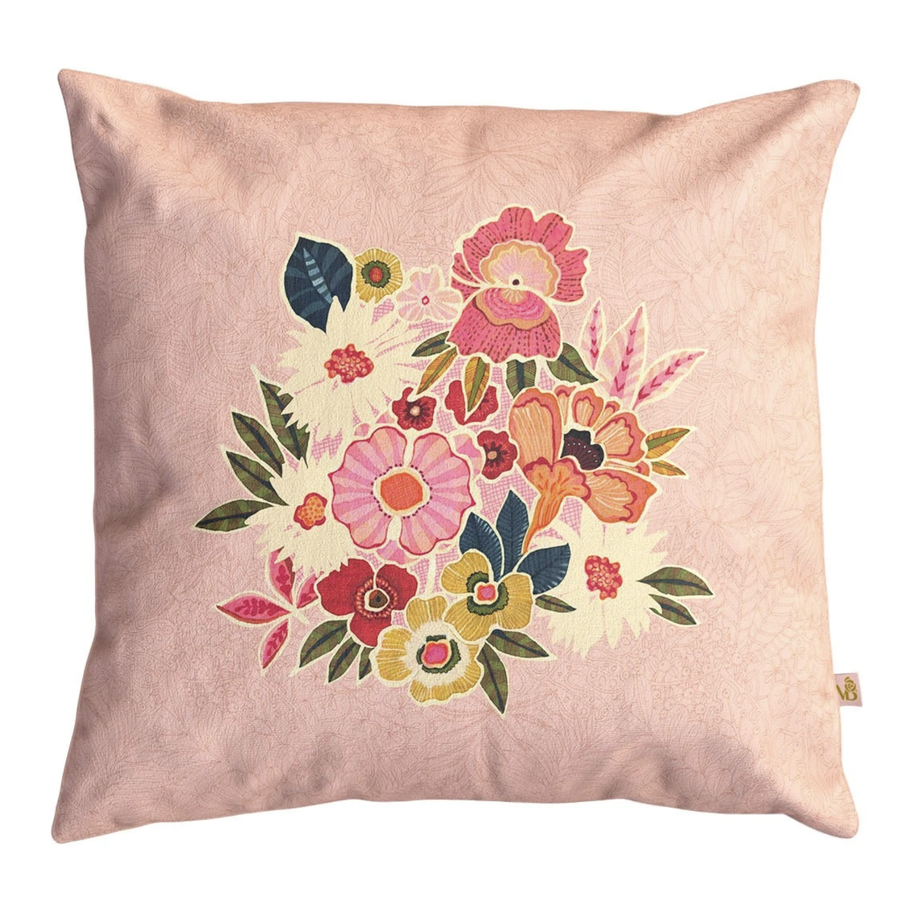 Housse de coussin d'extérieur KIMIKO rose 45 x 45cm