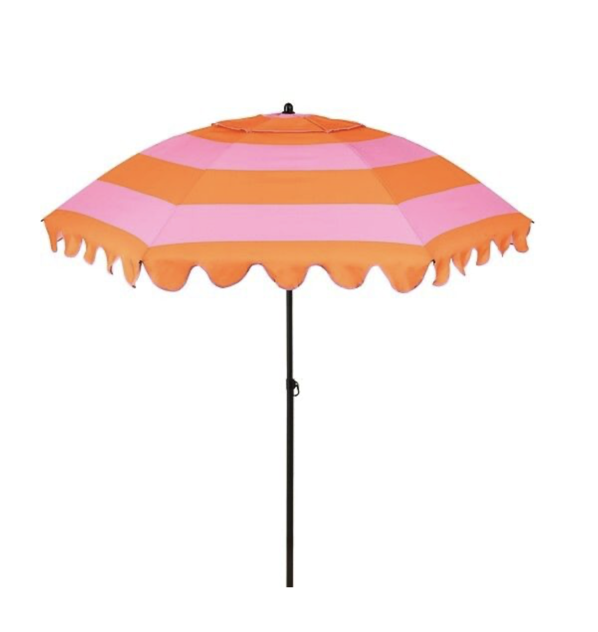 Parasol Inclinable à rayures Rose & Orange Ø197 cm