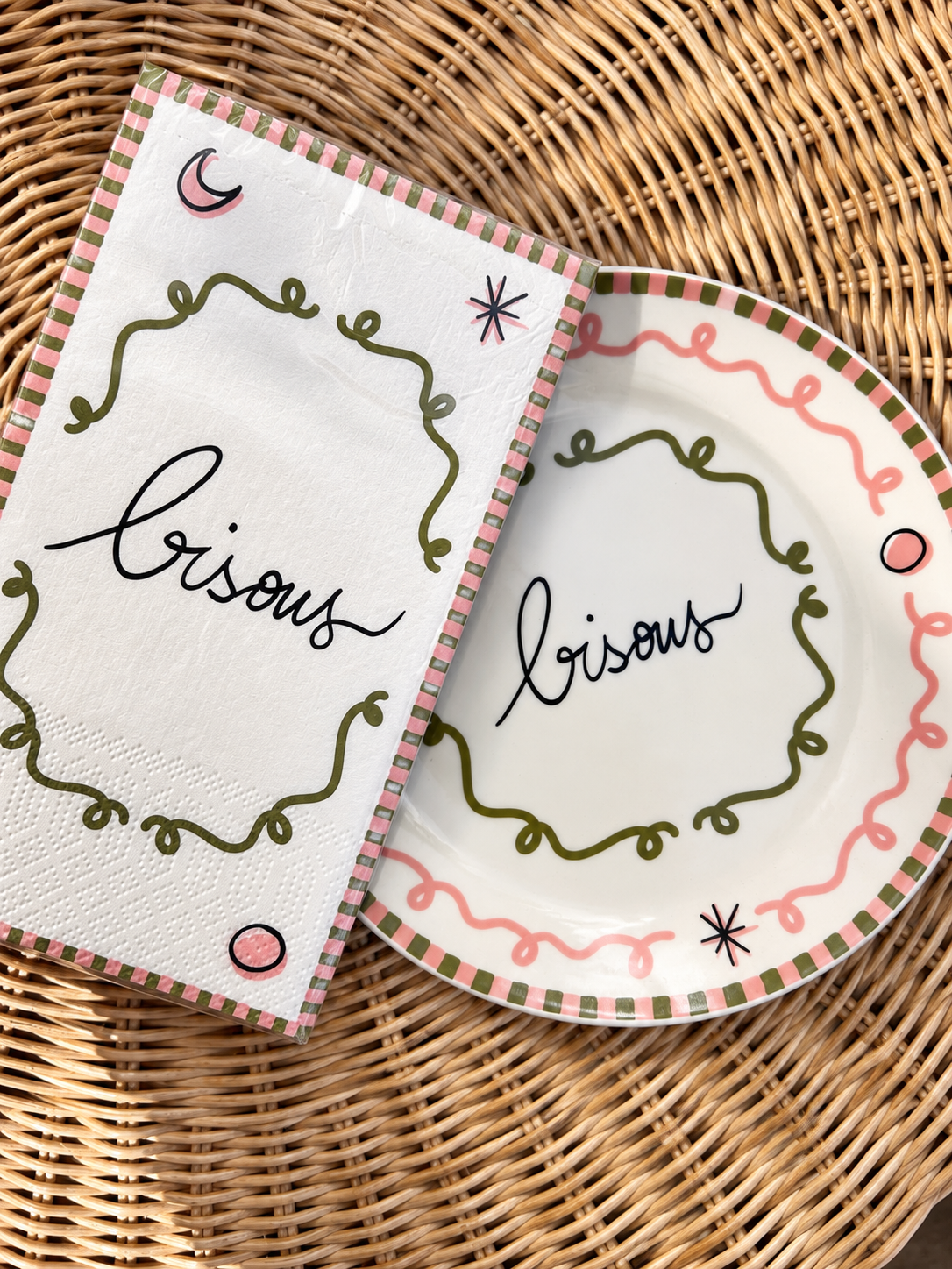 Serviettes en papier Bisous x15 – OPJET