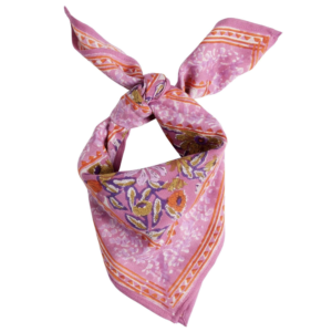 Petit Foulard Indien - Meera Orchidée