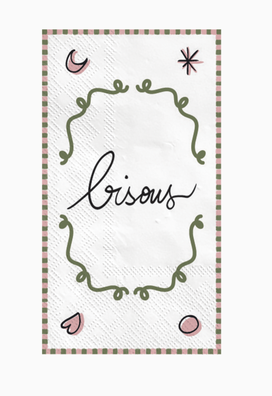 Serviettes en papier Bisous x15 – OPJET – Image 2