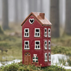 Maison photophore Rouge Traîneau Noël | IB Laursen