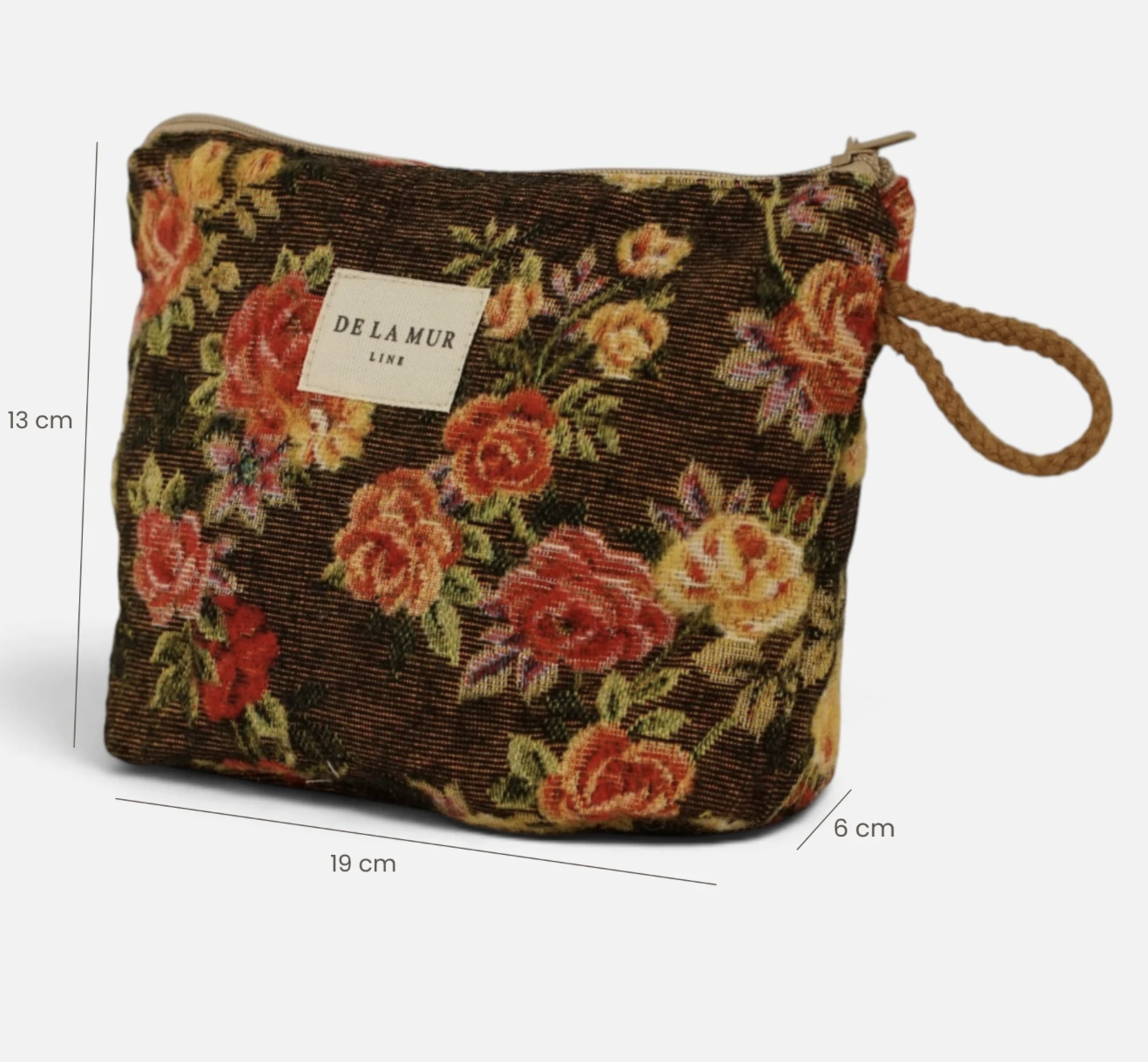 Petite trousse fleurie Pepi en jacquard – De La Mur – Image 4
