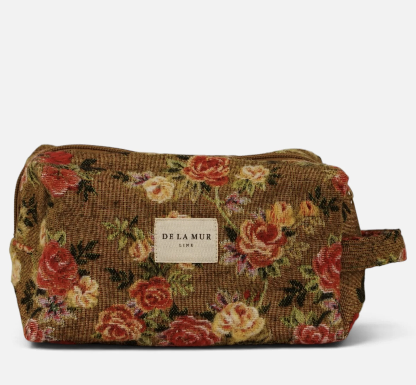 Trousse de toilette moyenne Esme en jacquard fleuri – De La Mur