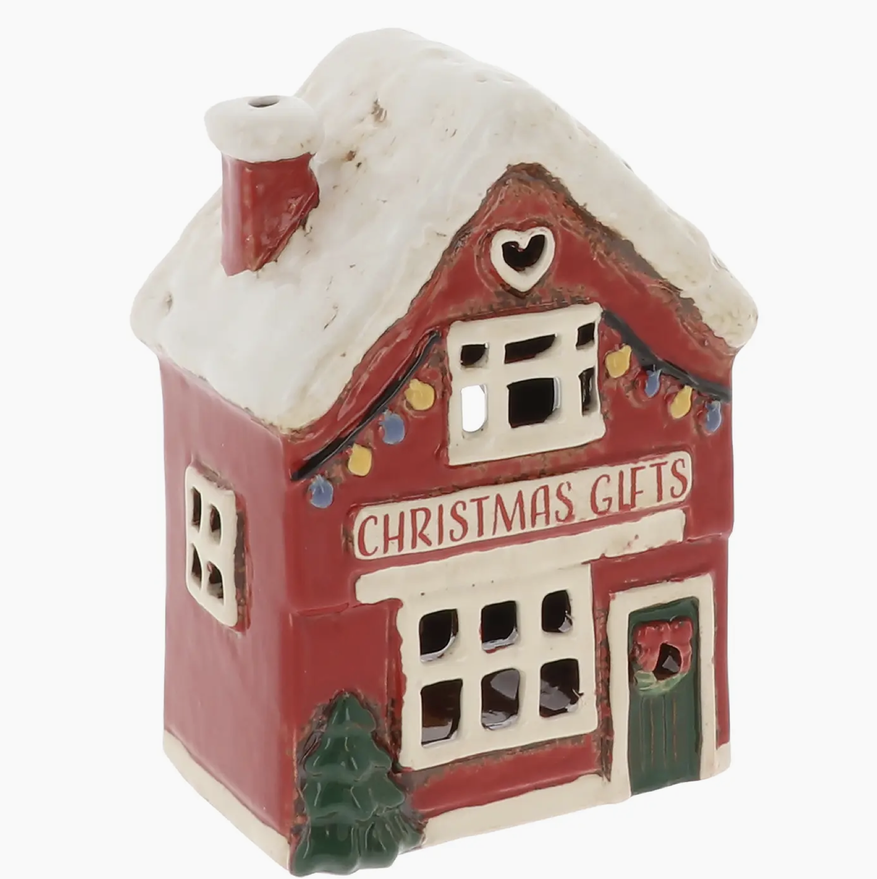 Maison photophore de Noël « Christmas Gifts » – Village Pottery