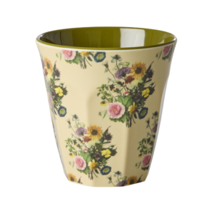 Gobelet en mélamine Retro Bouquet vert – RICE